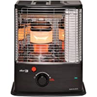 Zibro Made by Toyotomi RC-270 Estufa de parafina de mecha de doble combustión- 2700 W- Negro Inox- 18m2-38m2